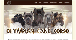 Desktop Screenshot of olympiancanecorso.com
